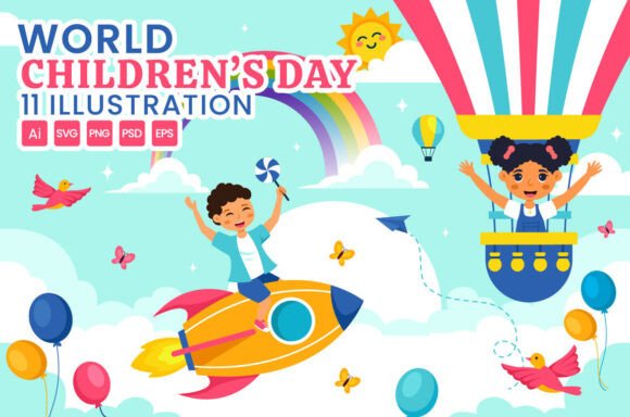 11 World Children's Day Illustration