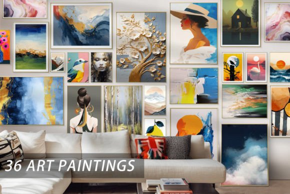Abstract Art Photo Wall: A Creative Solution for Digital and Physical Media