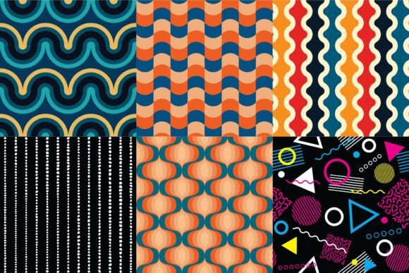 Abstract Seamless Pattern Set Vol. 4: A Versatile Design Resource for Creative Projects