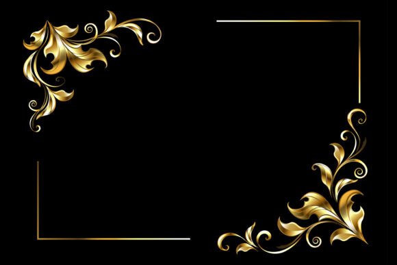 Asymmetric Gold Frame Design