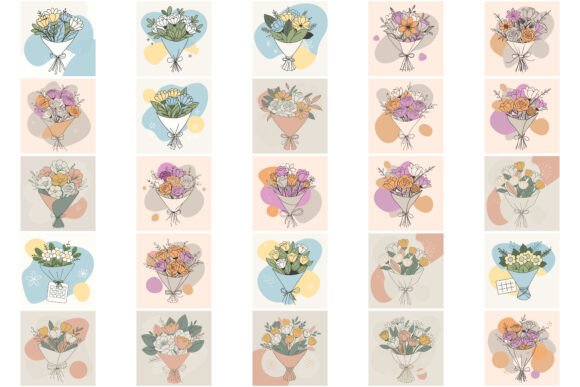 Birth Flower Bouquet Bundle