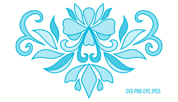 Blue Floral Motif: A Timeless Design Element