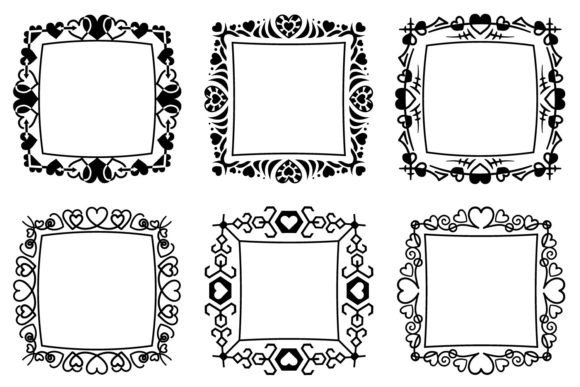 Borders with Hearts: Ornamental Decorative Designs for Creative Projects