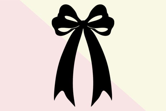 Bow Ribbon Black Silhouette 2: A Versatile Design for Creative Projects