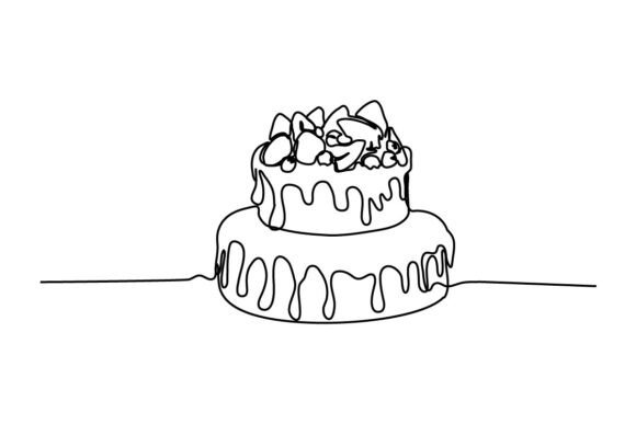 Cake One Continuous Line: A Unique Design Concept for Restaurant Menus
