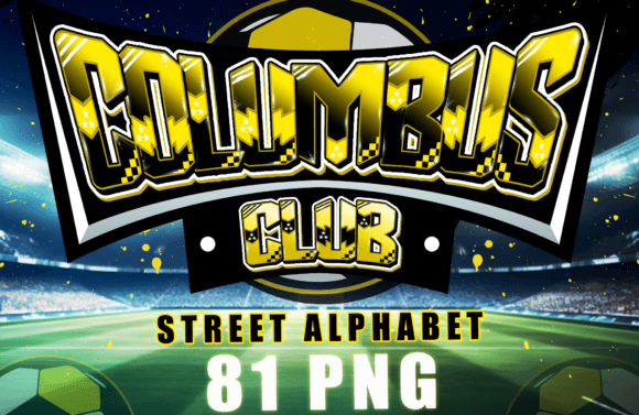Columbus Soccer Alphabet, 81 PNG: A Creative Resource for Designers and Enthusiasts