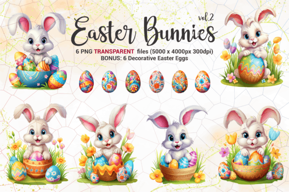 Easter Bunnies Illustrations Vol 2: A Comprehensive Guide for Designers and Creators