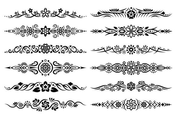 Exploring the Elegance of Abstract Floral Borders in Modern Design