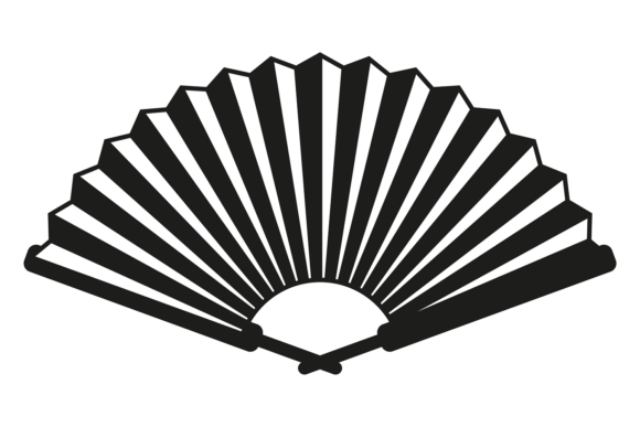 Folding Fan. Paper Fashion Accessory. De