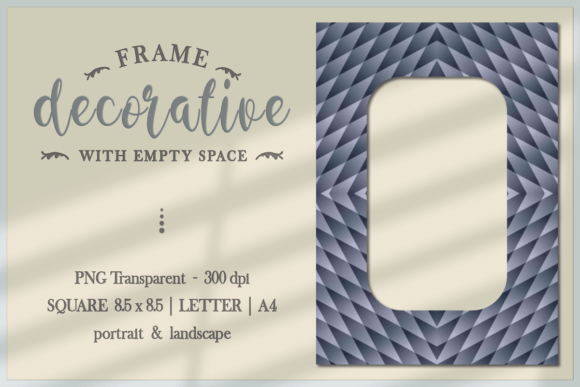 Geometric Motif FRAME PNG: A Versatile Tool for Creative Projects