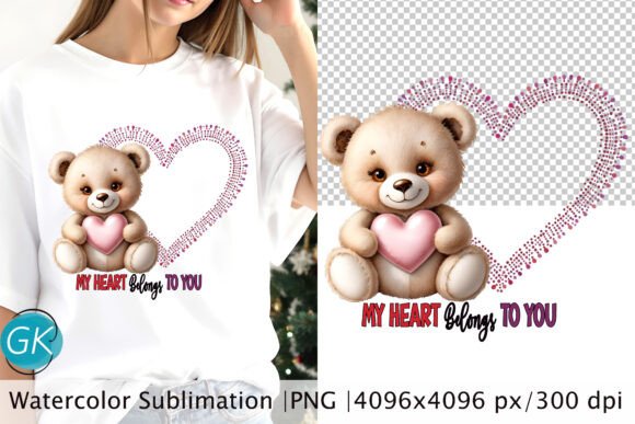 Love Bear for Valentine's Day PNG, Heart: A Perfect Expression of Love