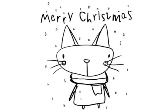 Merry Christmas Lovely Cat: A Charming Addition to Your Creative Projects