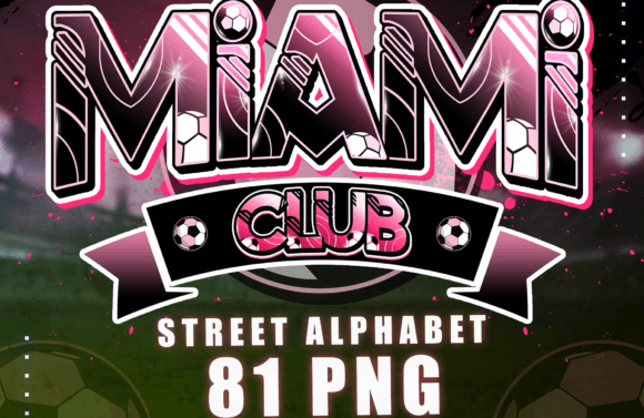 Miami Soccer Alphabet, 81 PNG: A Creative Resource for Football Enthusiasts
