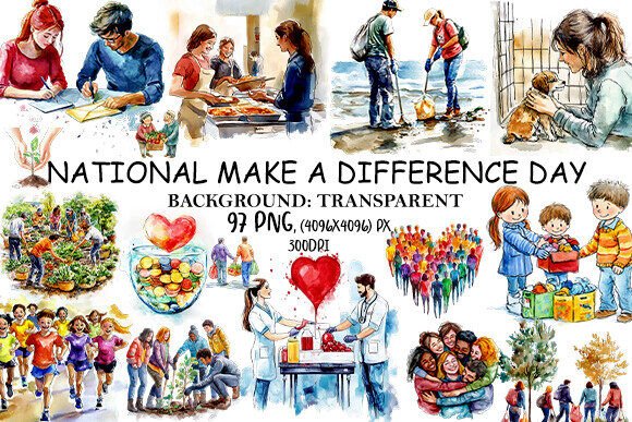 National Make a Difference Day Clipart