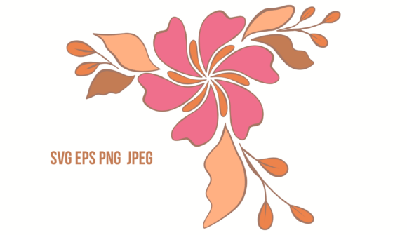 Orange Pink Floral Motif: A Vibrant Expression of Nature’s Beauty