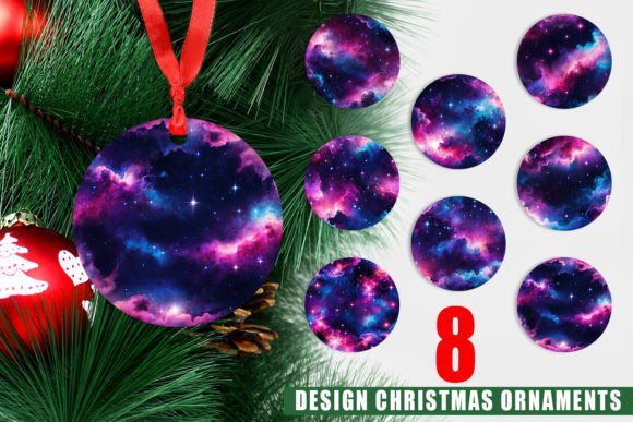 Ornament Cosmic Glow: A Stellar Addition to Your Holiday Decor