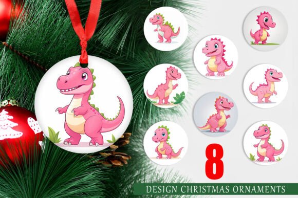 Ornament Pink Dinosaur Valentine: A Unique Christmas Decoration