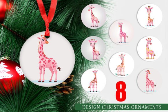 Ornament Pink Giraffe Valentine: A Unique Addition to Your Holiday Decor
