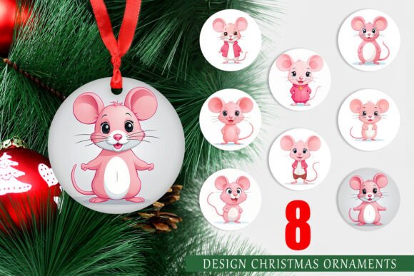 Ornament Pink Mouse Valentine Christmas Decorations: A Creative and Practical Choice