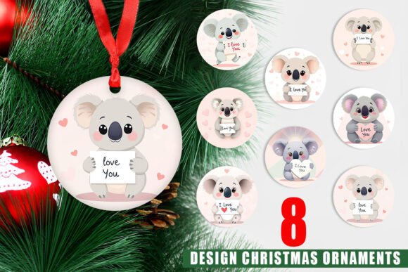 Ornament Valentine Koala Cartoon and Christmas Ornaments PNG: A Creative Way to Decorate Your Holiday