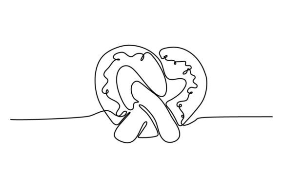 Pretzel One Continuous Line: A Design Concept for Restaurant Menus