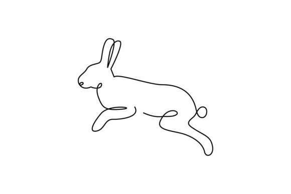 Rabbit Continuous Line Art: A Minimalist Approach to Bunny Design