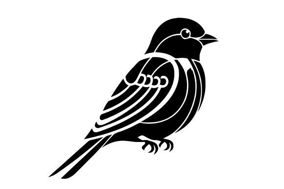Stencil Silhouette Birds: A Versatile Design Resource