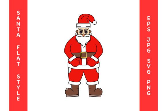 Vector Illustration of Cute Santa Claus for Versatile Holiday Projects