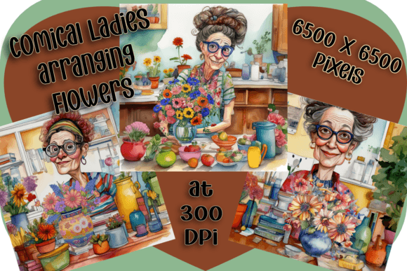 Whimsical Ladies: Their Floral Fancies