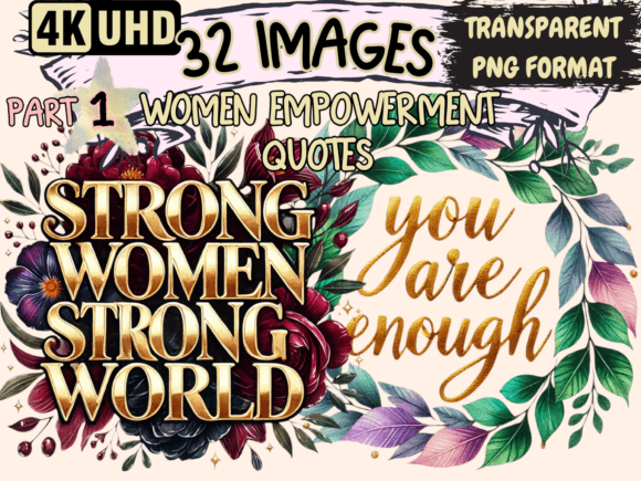 Women Empowerment Quotes Clipart P1