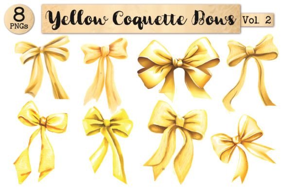 Yellow Coquette Bow Bundle Vol. 2